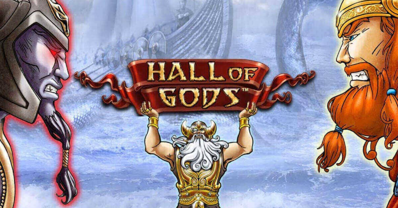 slot Hall of Gods, mitologia nórdica, jogos de cassino online, NetEnt, rodadas grátis, jackpots progressivos